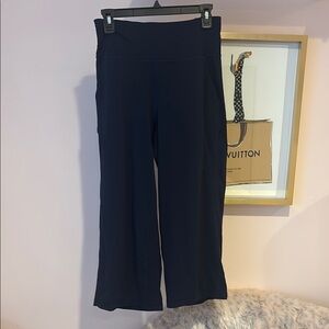 Women's Navy wide leg leggings